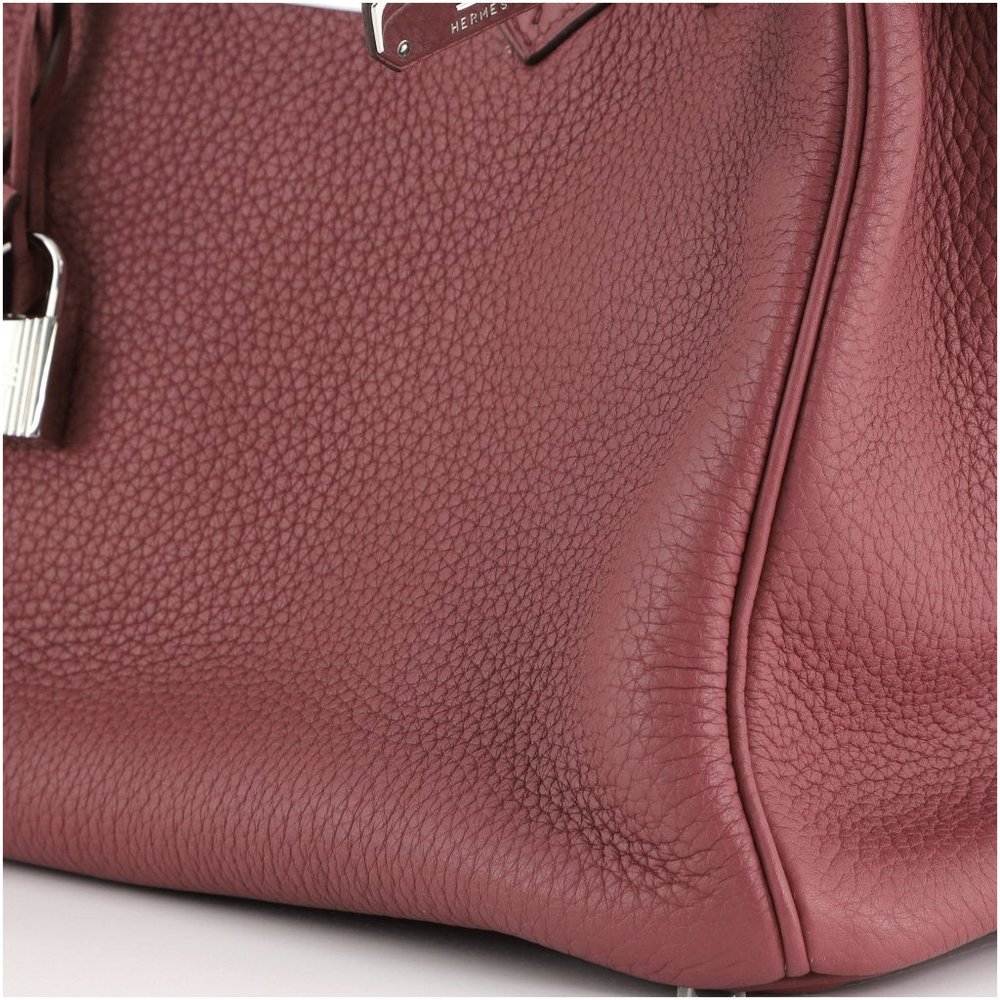 Hermes Pink Clemence Leather Palladium Hardware Birkin 30 Handbag - Picture 6 of 9